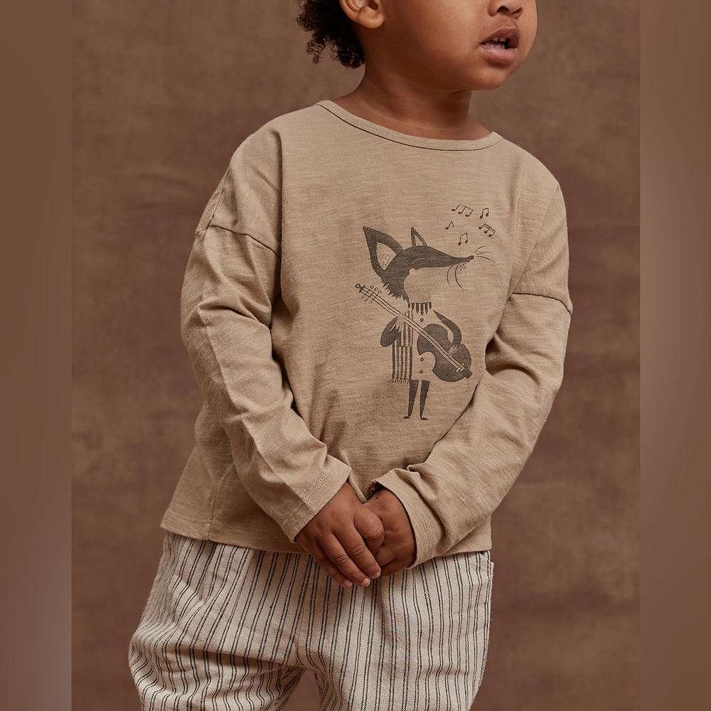 Rylee and cru fox tee 0/3 or 3/6